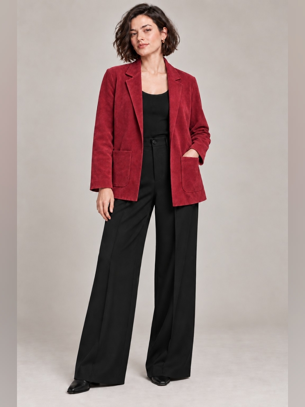 Joseph Ribkoff Red Blazer - Picture 2 of 7